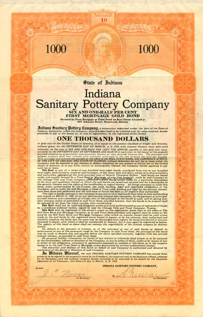 Indiana Sanitary Pottery Co.